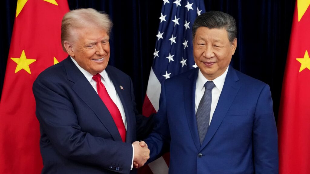 Xi strikes conciliatory tone as he meets Trump in South Korea Xi strikes conciliatory tone as he meets Trump in South Korea